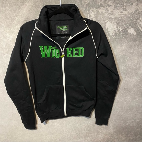 Wicked Jacket Womens Sz Small Black Green Broadway Theatre Musical Play Witch Oz - Picture 2 of 13
